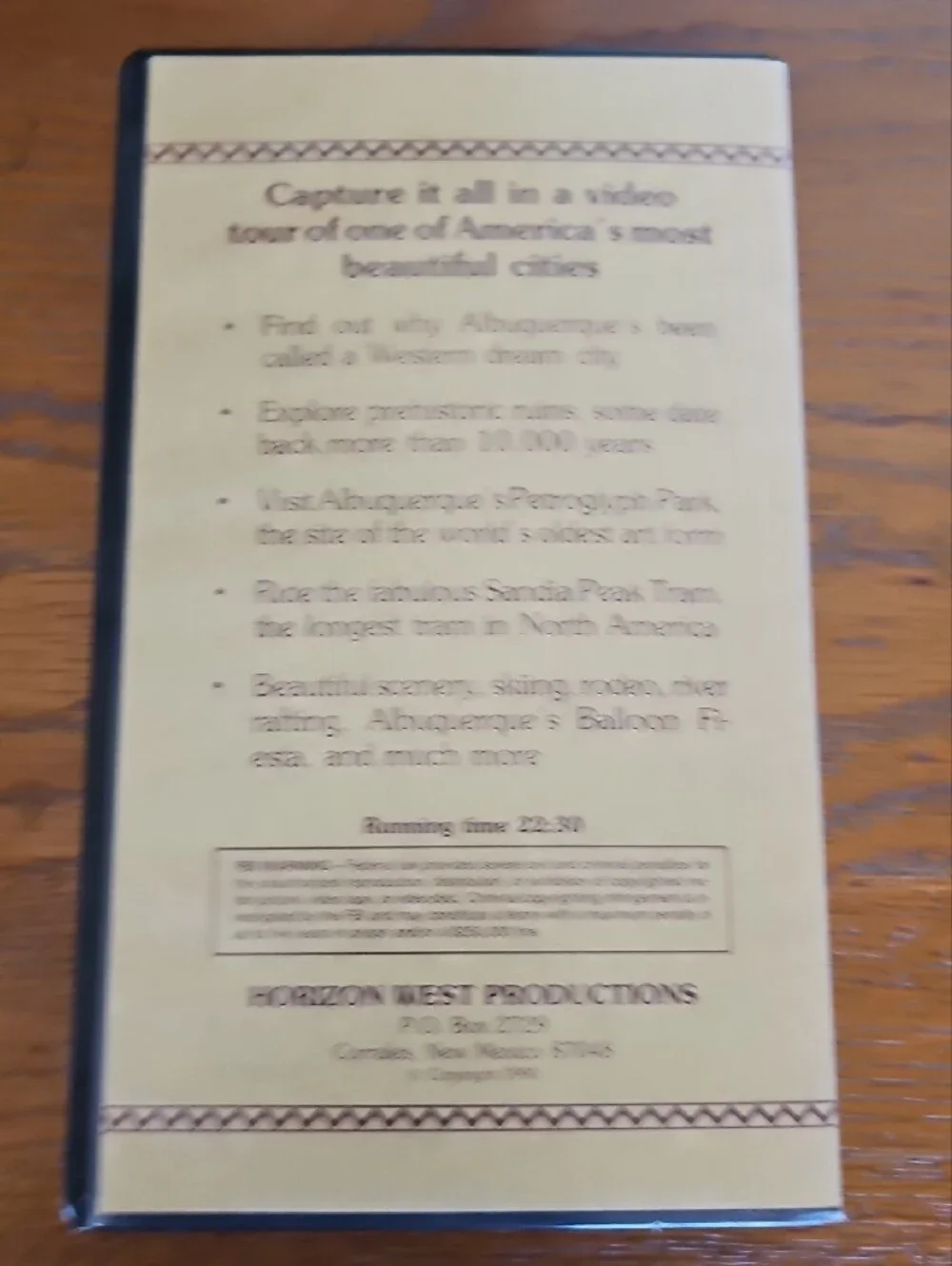 Albuquerque NM Bundle: 2 Books & VHS Tape Tour New Mexico Souvenir Set